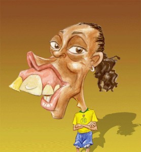 ronaldinho Dienton - big teeth